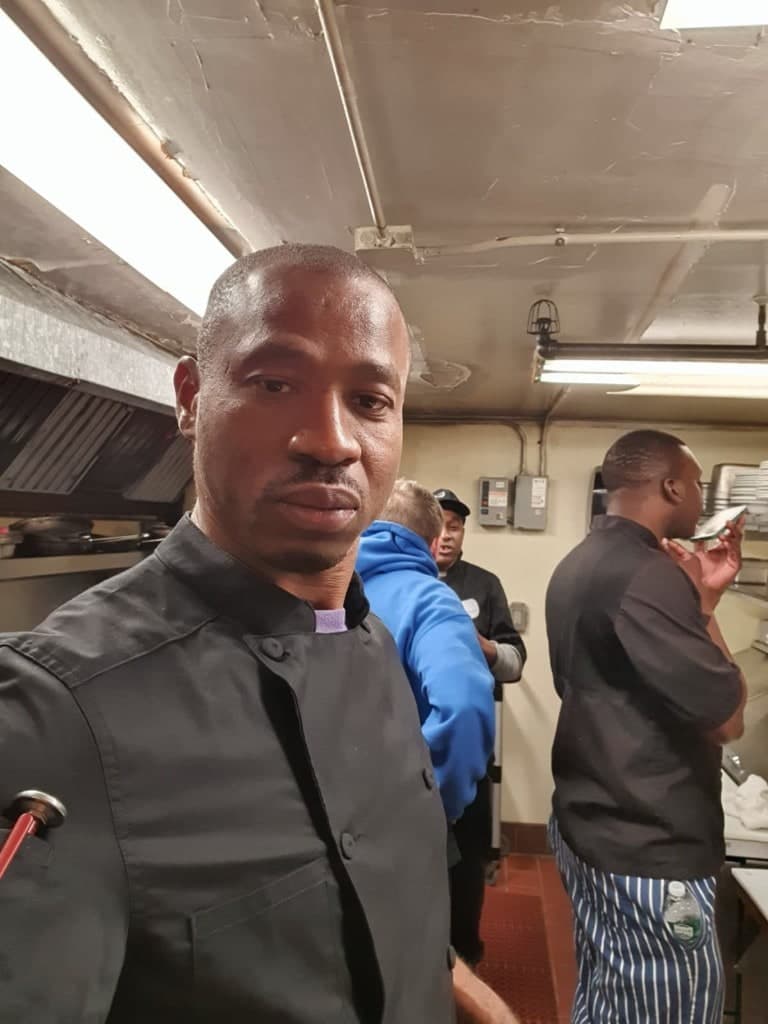 Brian Maylor, Private Chef & Founder of Bornfidis, in the kitchen