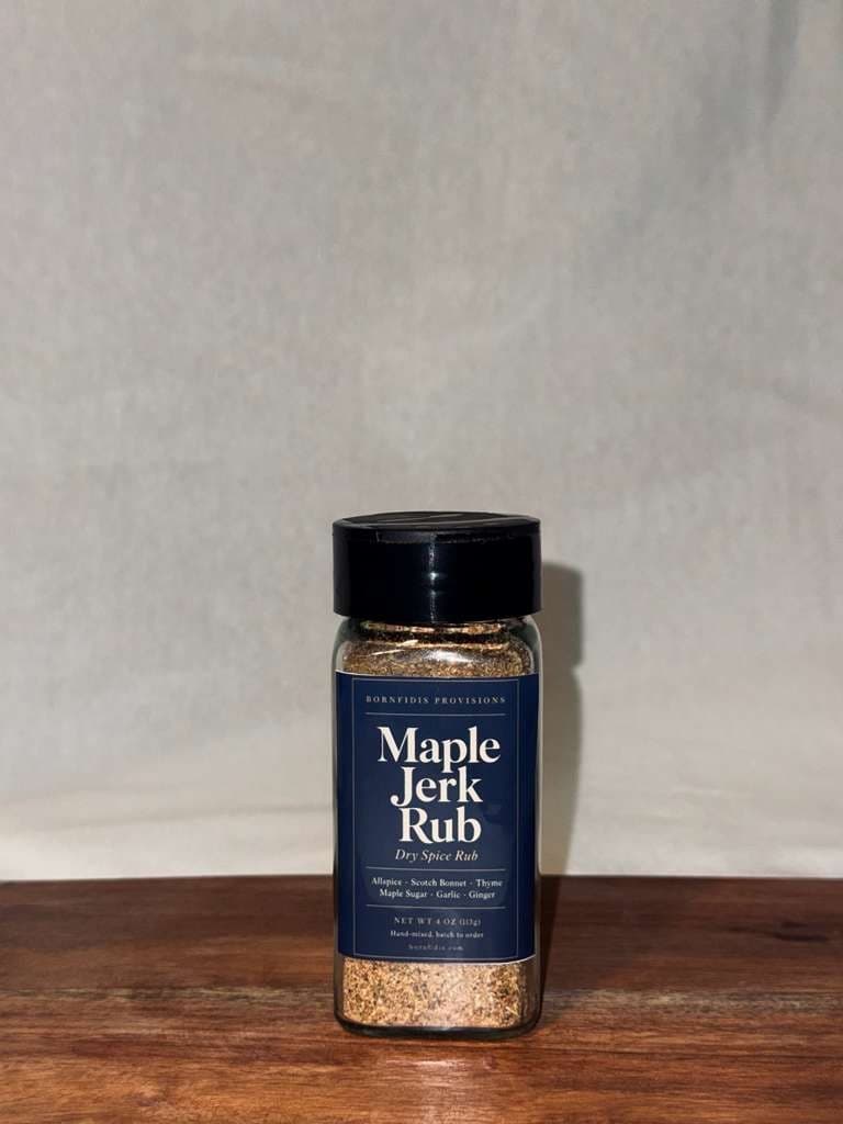 Maple Jerk Rub — Bornfidis Provisions test batch