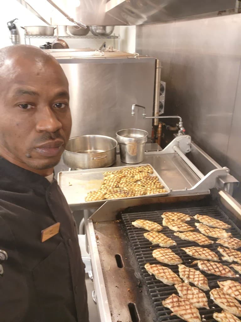 Chef Brian at the grill